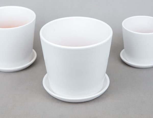 Горшок Жардин белый Ø18