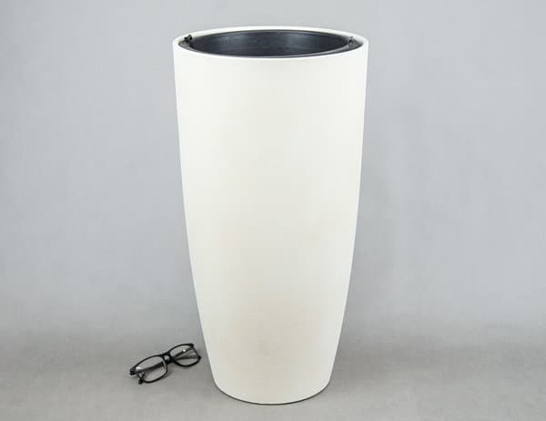 Кашпо Замша Ø30 бетон беж