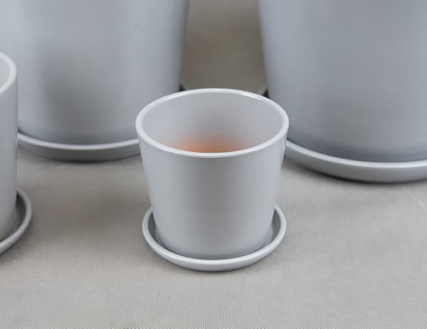 Горшок Жардин серый Ø12