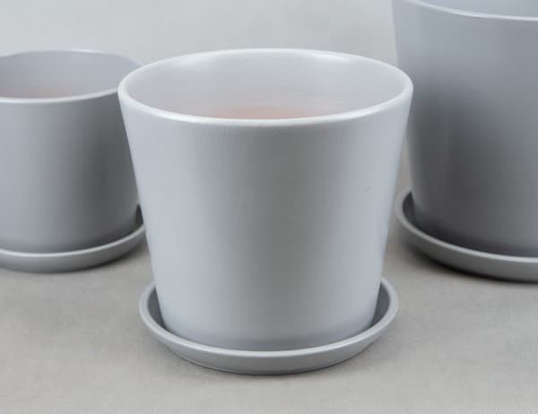  Горшок Жардин серый Ø22