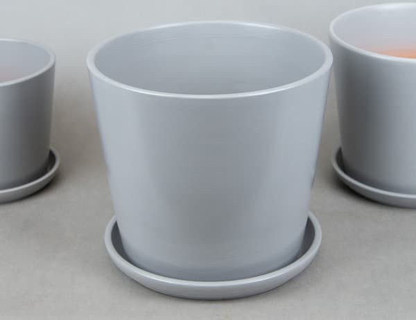  Горшок Жардин серый Ø26