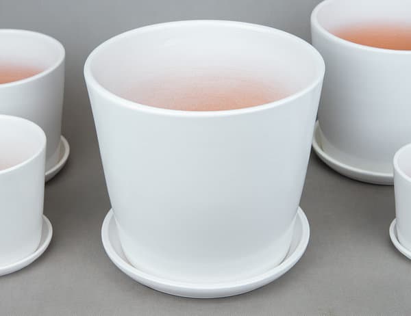  Горшок Жардин белый Ø26